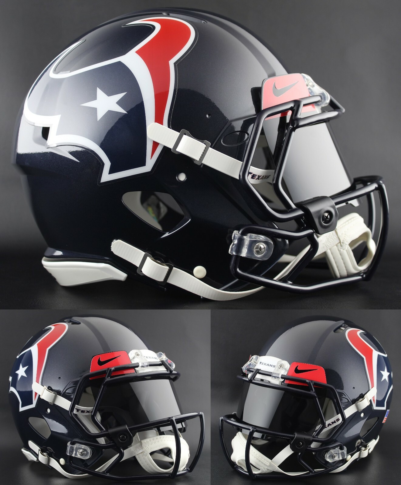 HOUSTON TEXANS NFL Riddell SPEED Full Size Replica Football Helmet