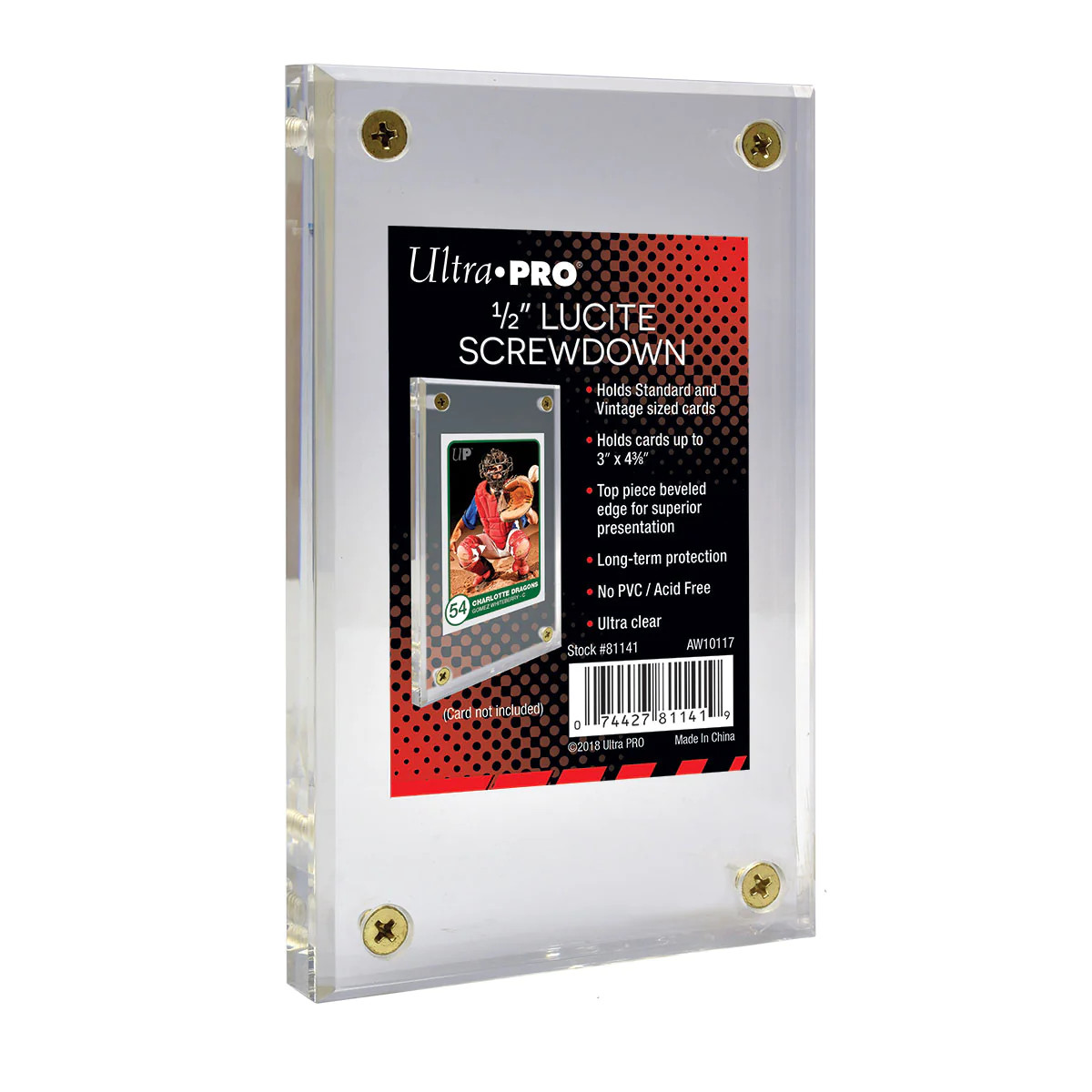 Ultra PRO 1/2″ Lucite Screwdown Non Recessed Trading Cards Protection Holder