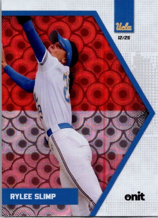 2026 ONIT Athlete NIL UCLA Softball #B-12 Rylee Slimp Red Parallel 12/25