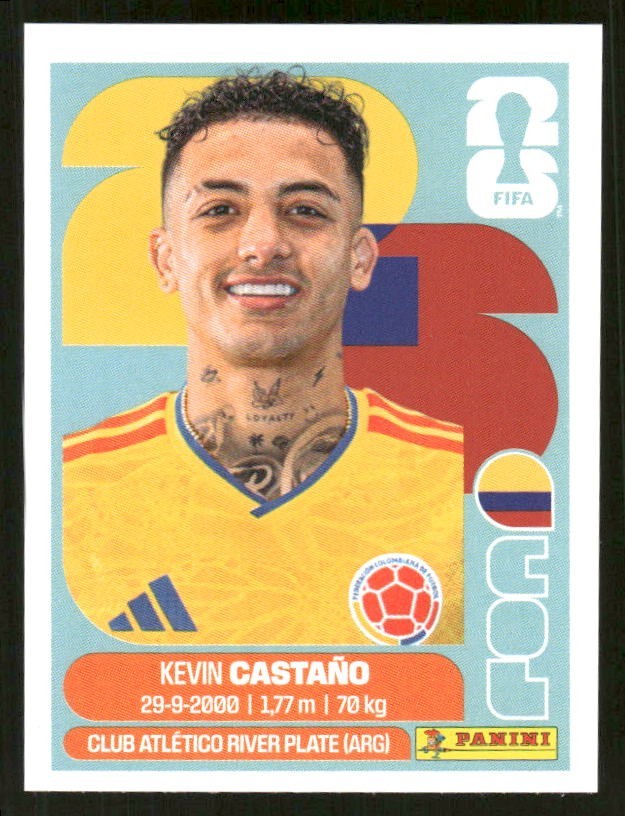 2026 USA Fifa World Cup Panini Sticker KEVIN CASTANO Colombia COL11