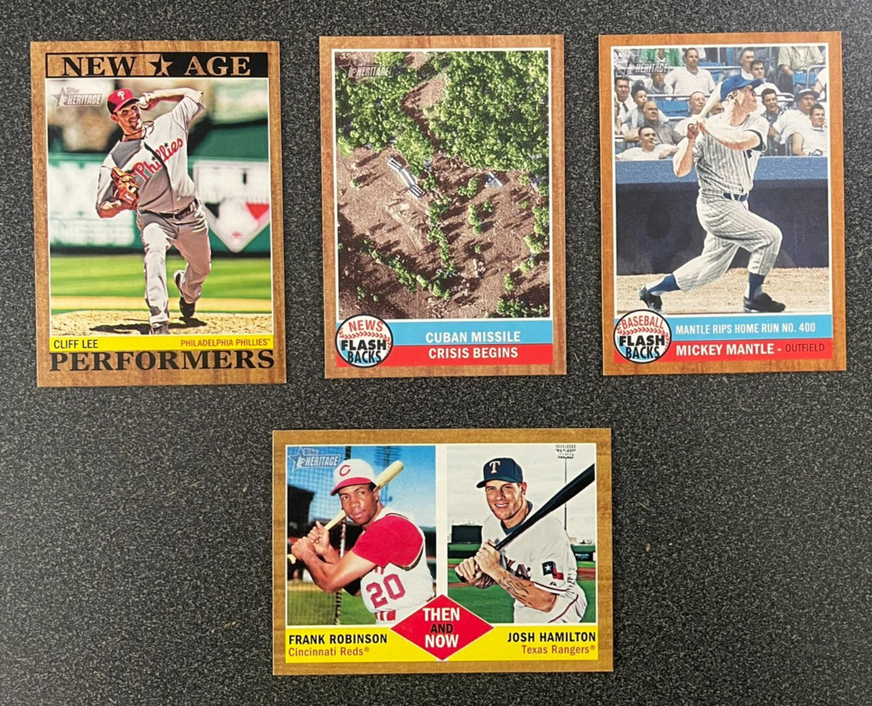 2011 Topps Heritage Inserts NAP Then & Now Flashback – You Pick