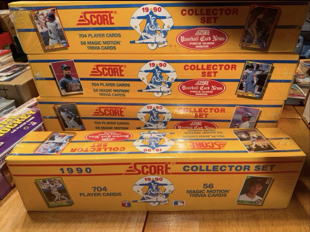 Score 1990 Baseball Collector Set 704 Player Cards 56 Motion Factory Sealed FASC