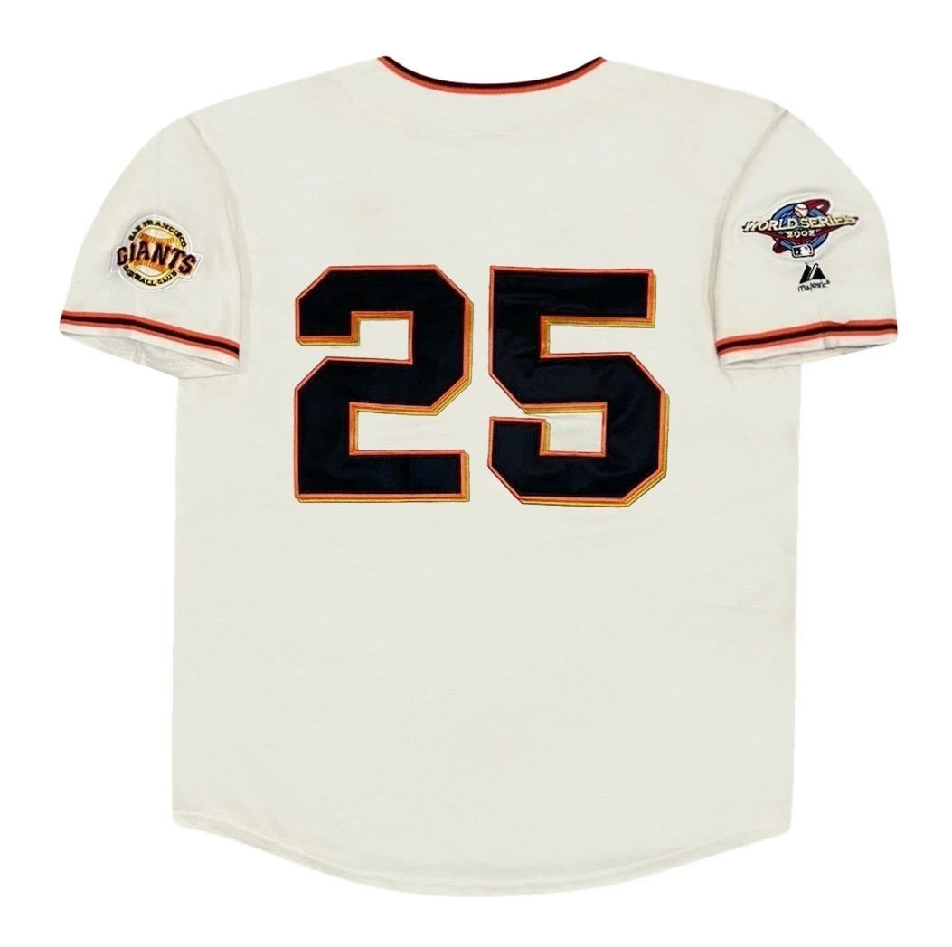 Barry Bonds San Francisco Giants 2002 World Series Home Jersey Men’s (L-XL)