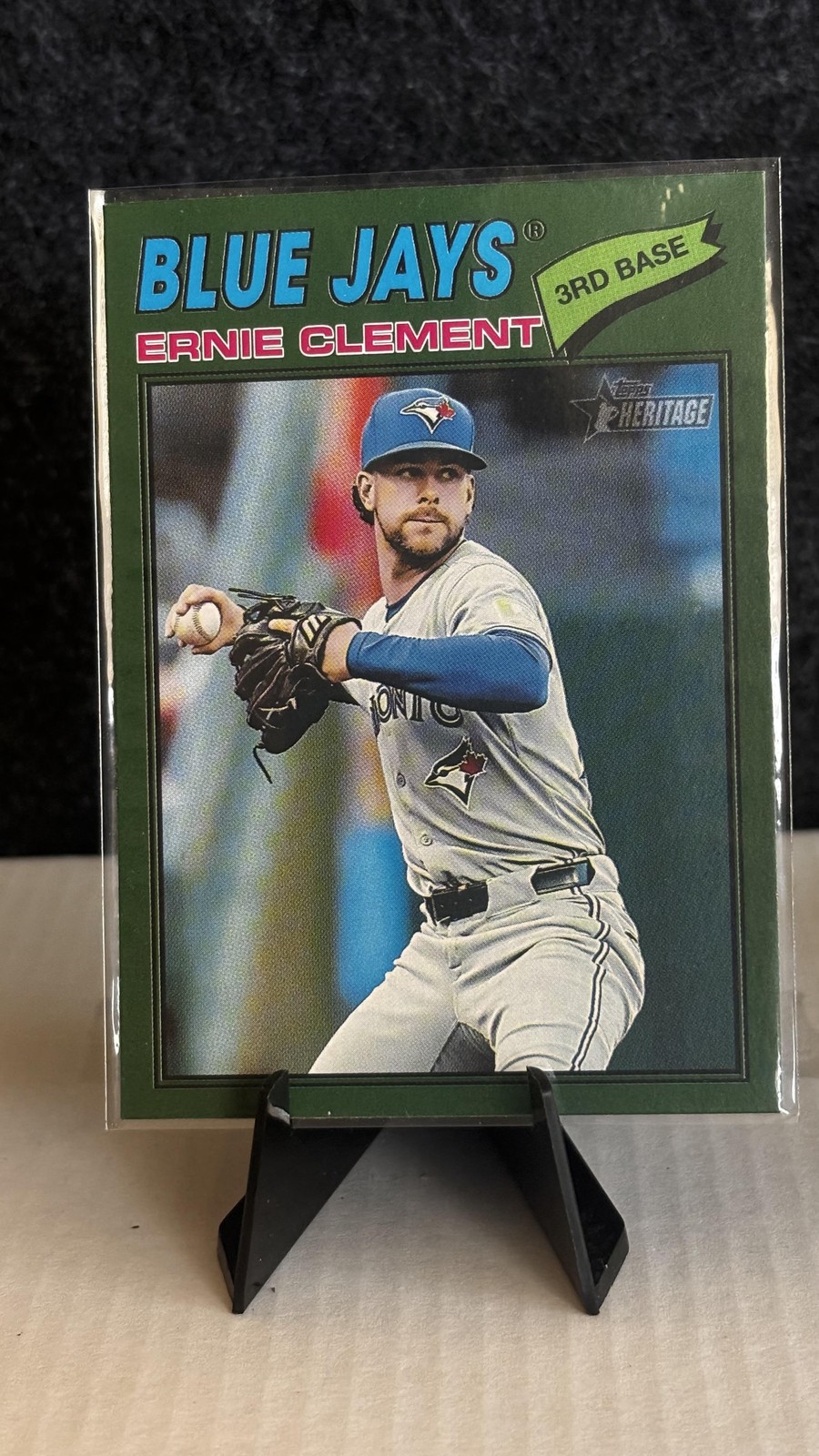 2026 Topps Heritage #21 Ernie Clement Dark Green