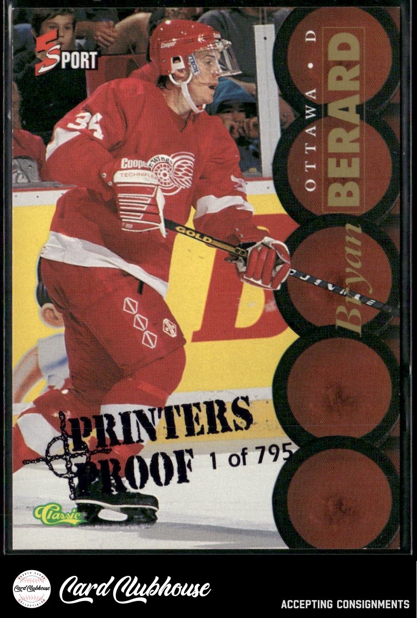 1995 Classic Five Sport Printer’s Proofs #123 Bryan Berard /795