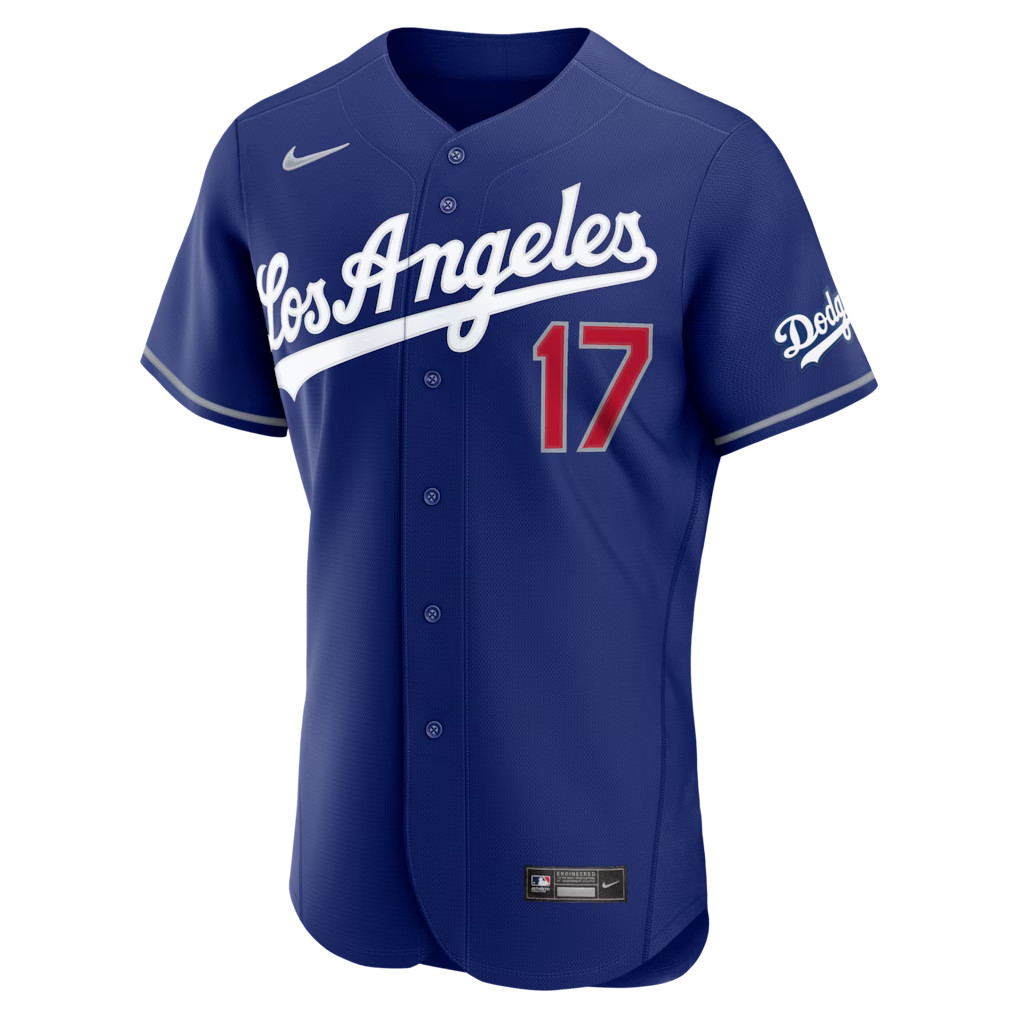 Ohtani Dodgers Nike Authentic MLB Awards MVP GOLD BATTERMAN Jersey 2026 Alt Blue