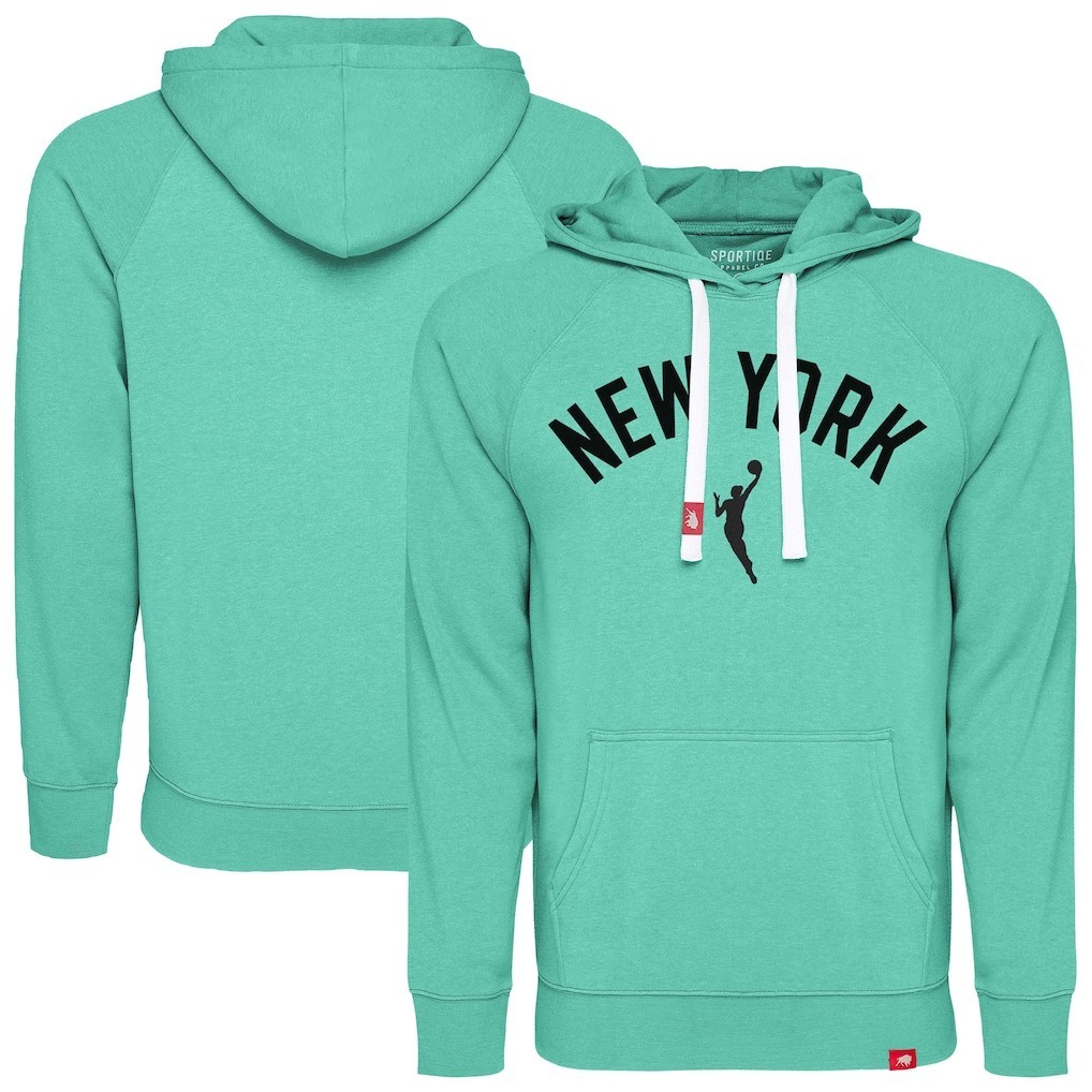 Unisex New York Liberty Sportiqe Mint Olsen Tri-Blend Hoodie – Size Large