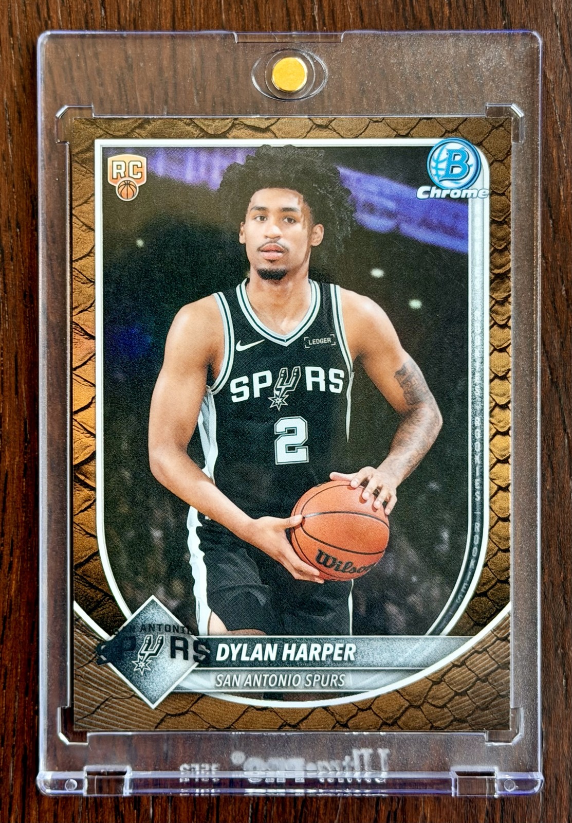 DYLAN HARPER #BCV-2 2025-26 BOWMAN CHROME REPTILIAN REFRACTOR RC