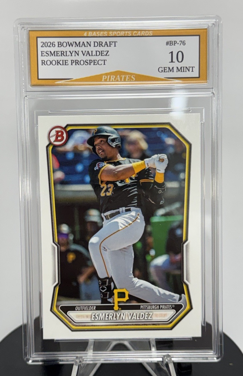 2026 Bowman Esmerlyn Valdez Pirates Rookie Prospect Card #BP-76 Gem Mint 10