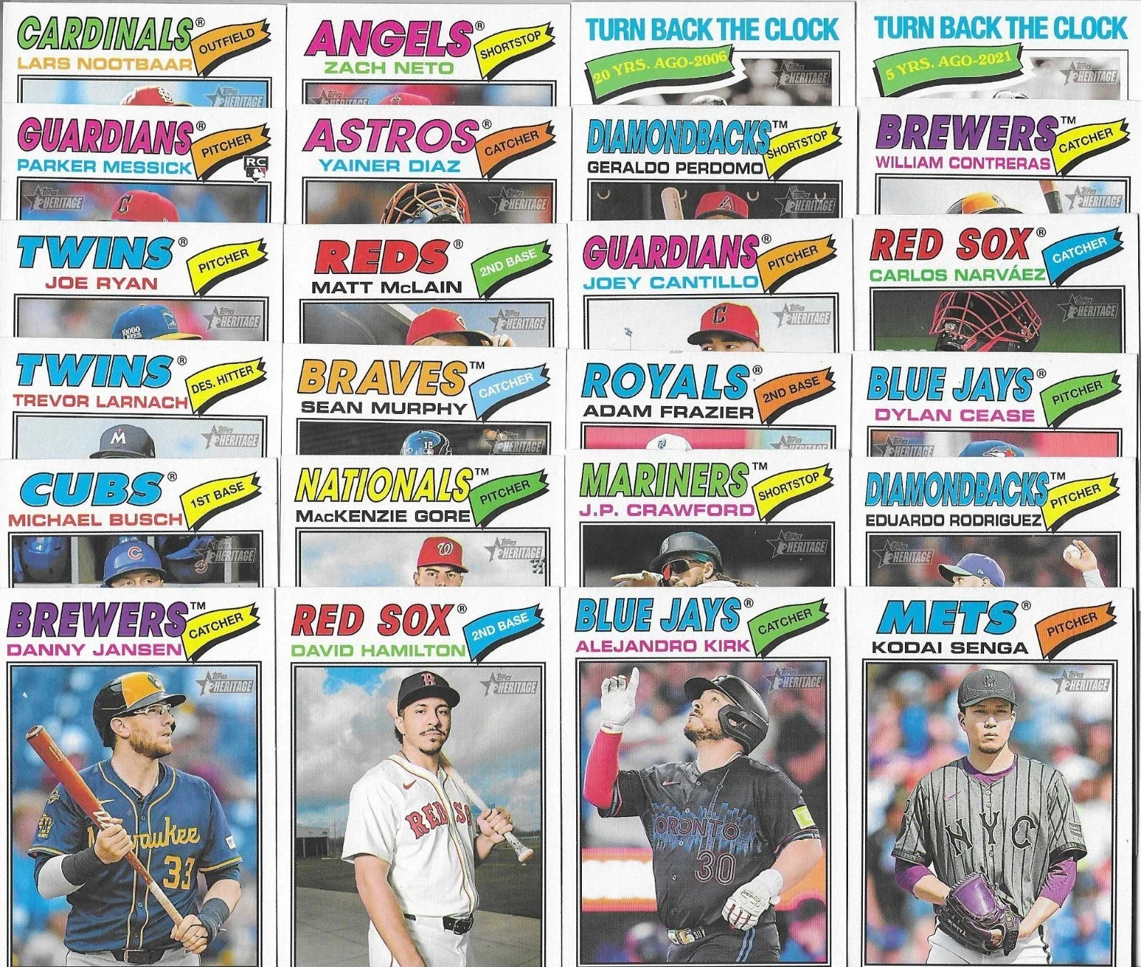 2026 TOPPS HERITAGE SP #1-400 – Pick your Short Print – Finish your Set