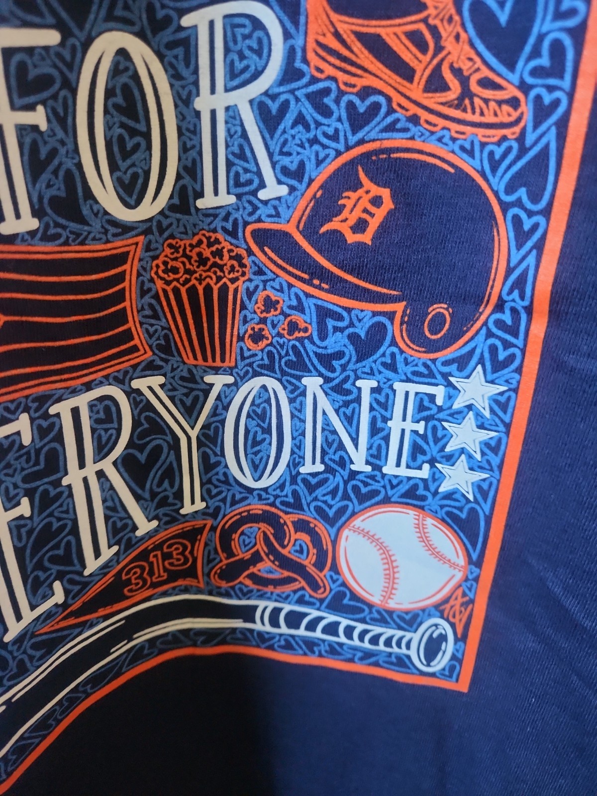 Detroit Tigers Baseball Is For Everyone T-SHIRT, SGA 6/23/26 Medium New