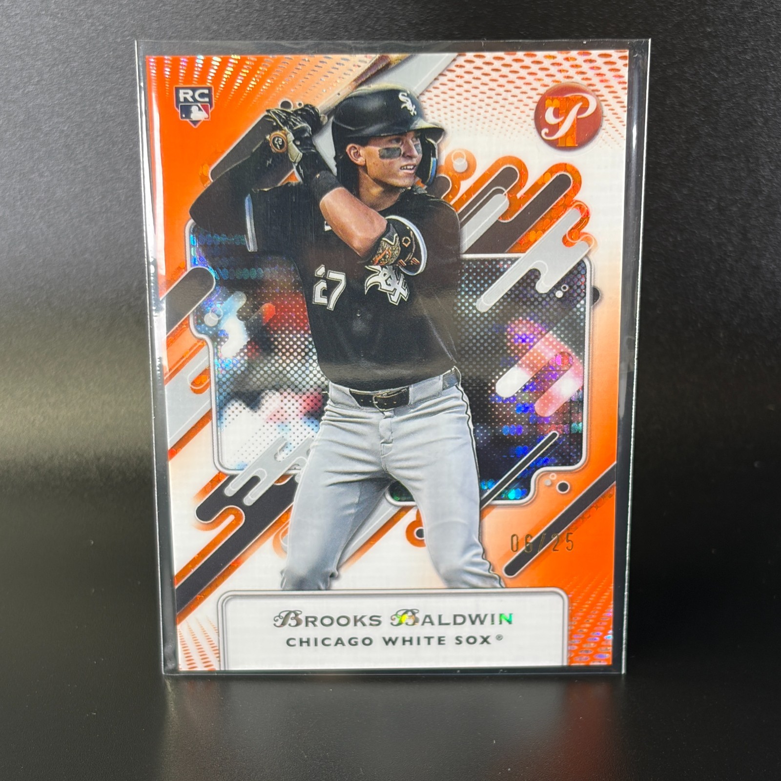 2025 Topps Pristine Brooks Baldwin #98 Orange Refractor 06/25 White Sox Rookie
