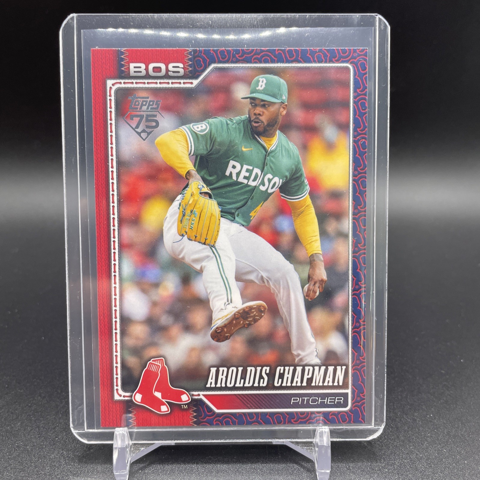 2026 Topps Series 2 Aroldis Chapman TEAM COLOR BORDER Parallel #556 Red Sox SP