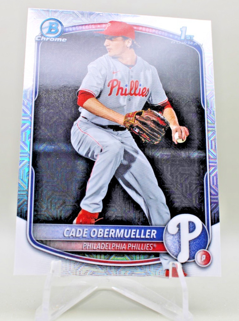 2025 Bowman Draft Chrome Cade Obermueller #BDC-80 Mojo Refractor