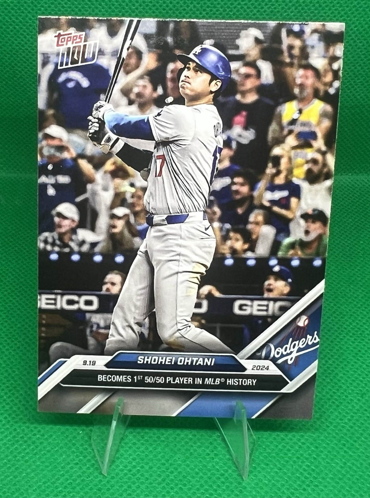 2024 Topps Now – Shohei Ohtani “1st 50/50 Player MLB History” #722 LA Dodgers