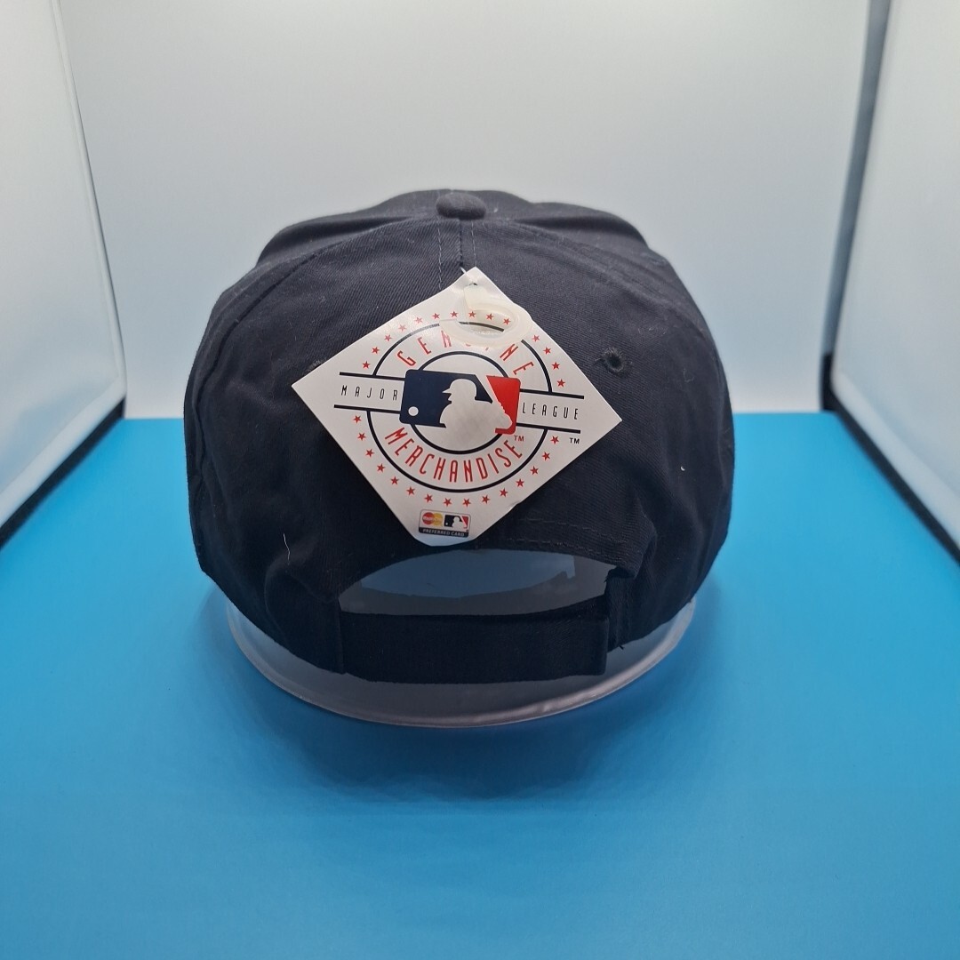 Milwaukee Brewers 100% Cotton Structured Adjustable Strapback Hat Cap Dark Navy
