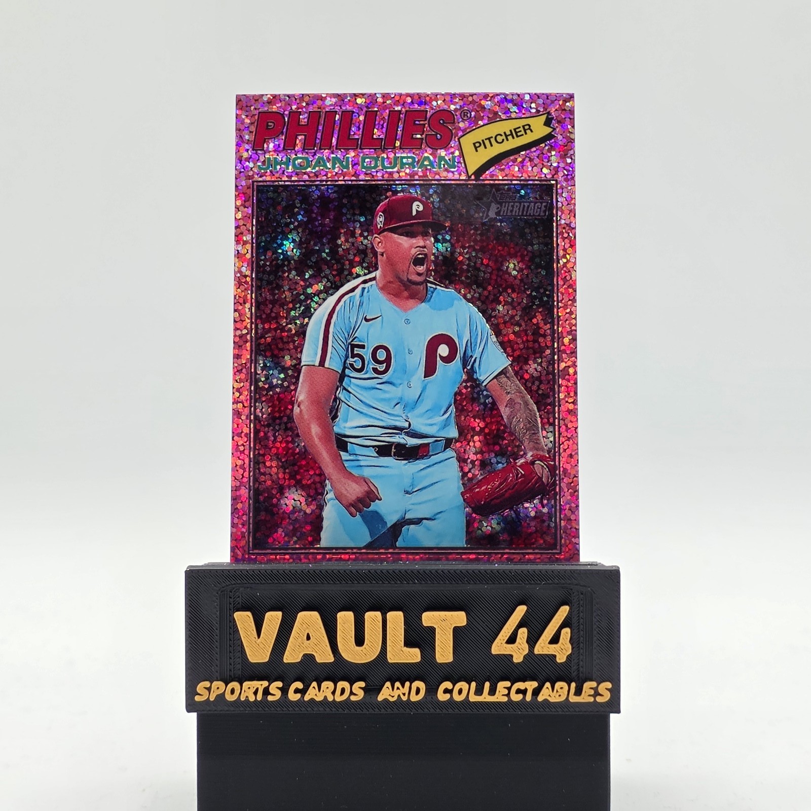 2026 Topps Heritage #14 Jhoan Duran Chrome Pink Sparkle Refractor 💥SP💥