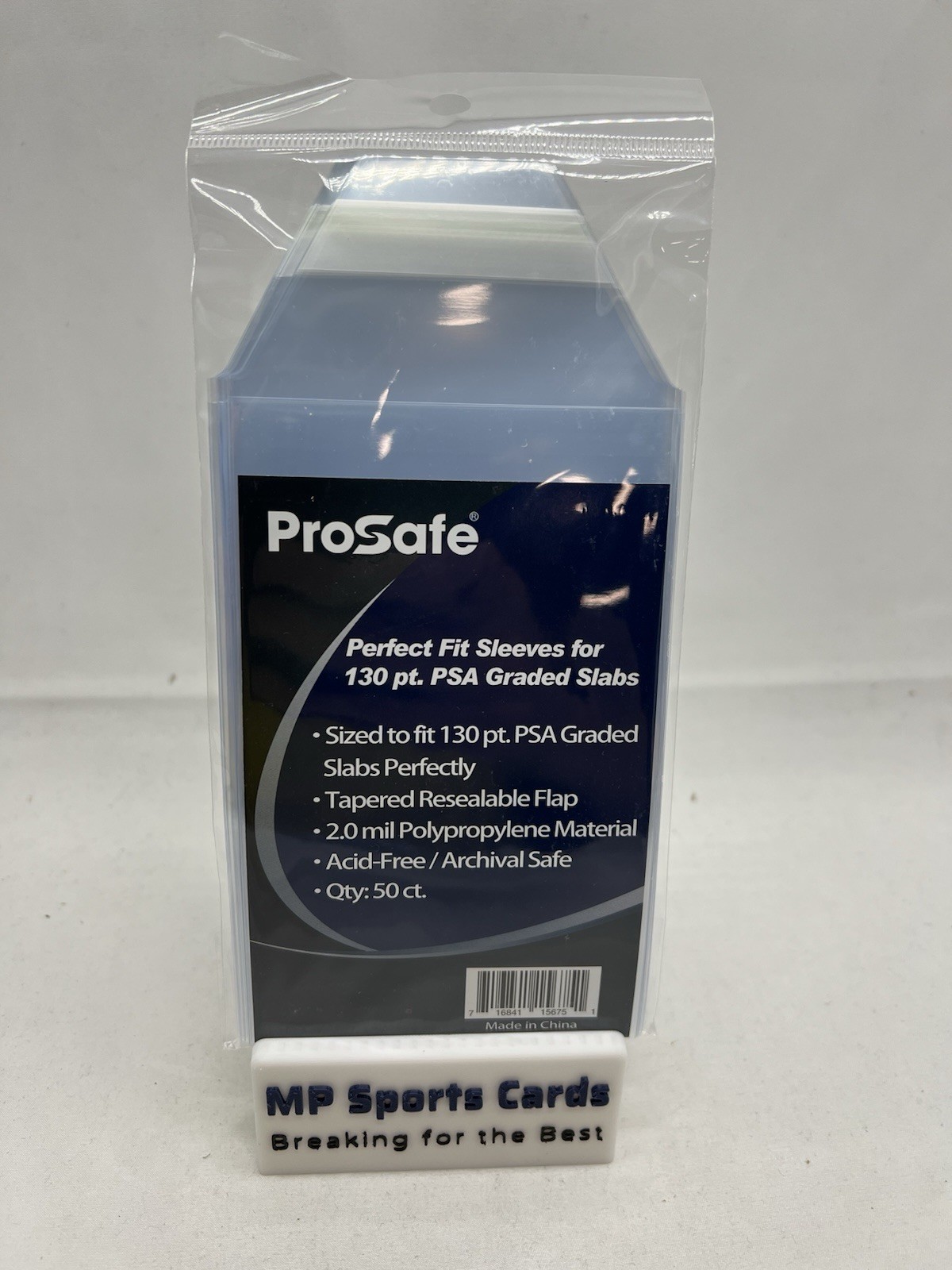 (1) Pro Safe Perfect Fit Sleeves for PSA Thick Graded Slabs 50ct Up to 130pt!