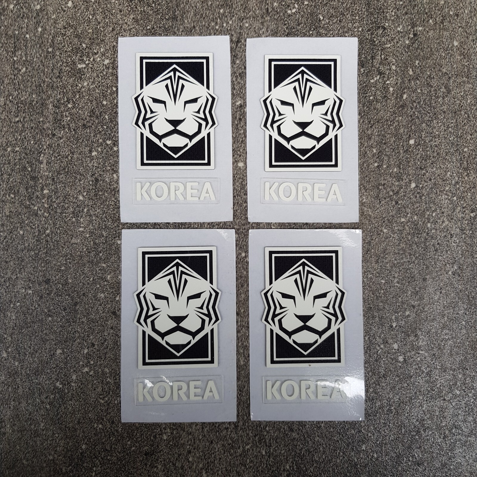 5pcs Korea Crest Badge Patch Iron on Logo For Jersey Pants Jacket Black