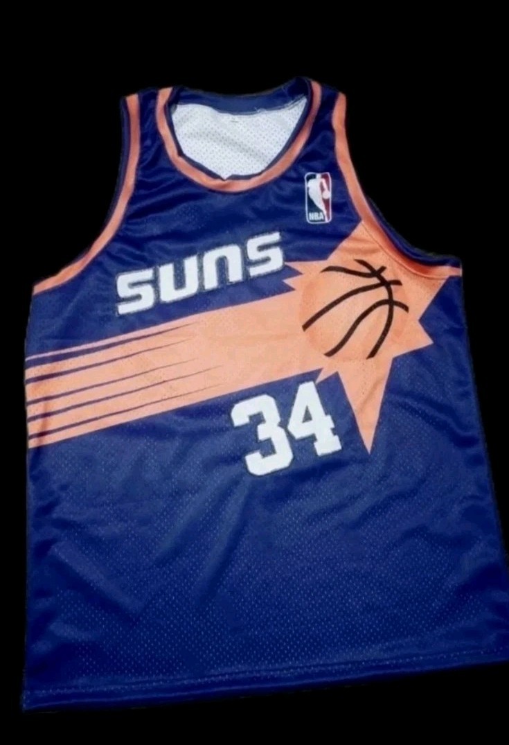 CHARLES BARKLEY CUSTOM SUNS ROAD JERSEY SIZE 3 XL STITCHED PREORDER