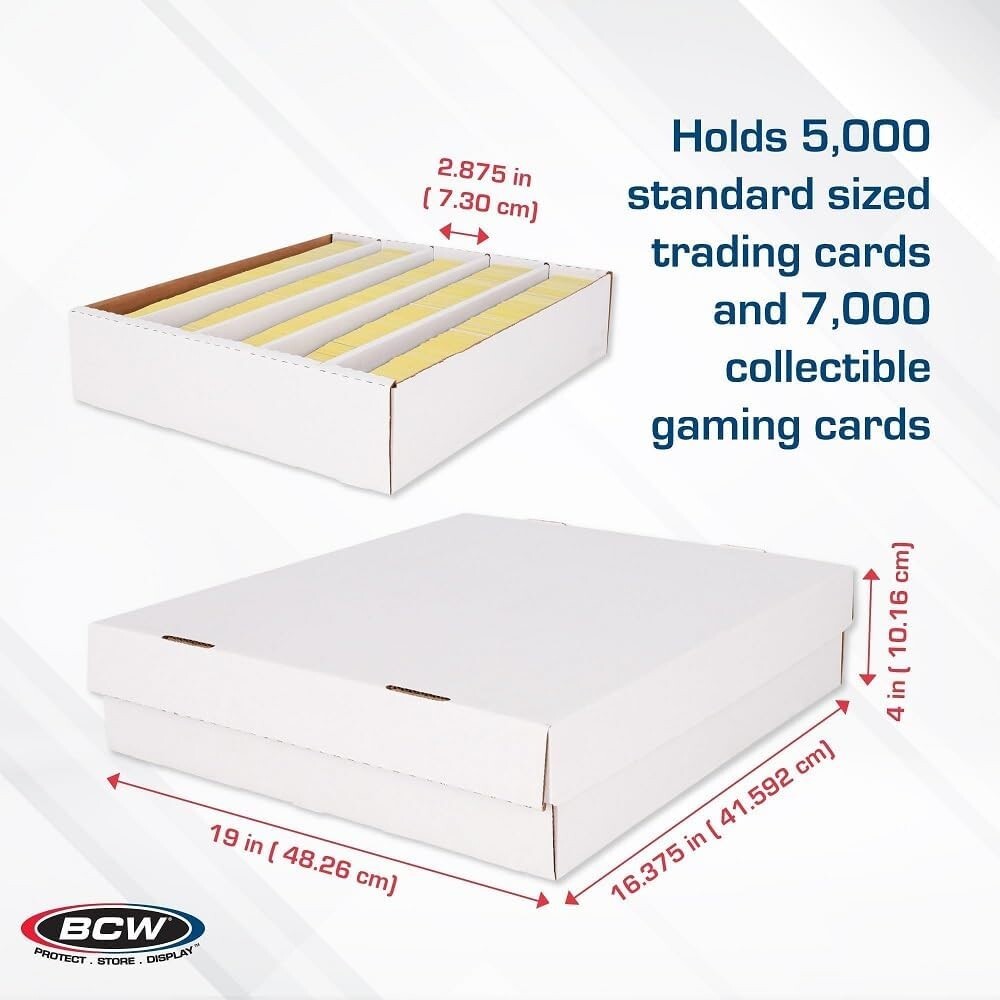 BCW 5000 Count Corrugated Cardboard Super Monster Box Sport Trading Card Storage