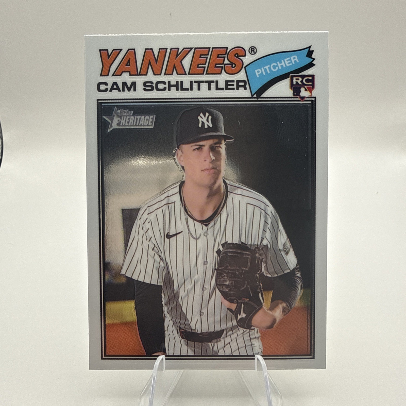 2026 Topps Heritage – Cam Schlittler #222 Chrome (RC)