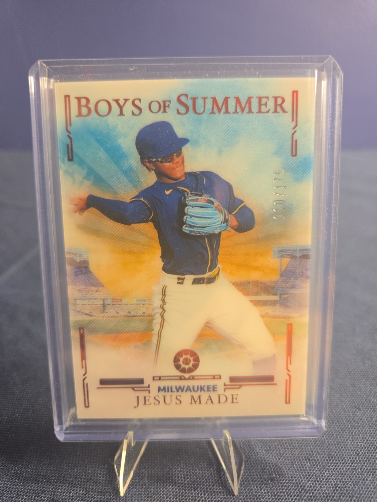 2025 Panini Boys of Summer – Jesus Made, Jesus Made #8 Red /175 (RC)