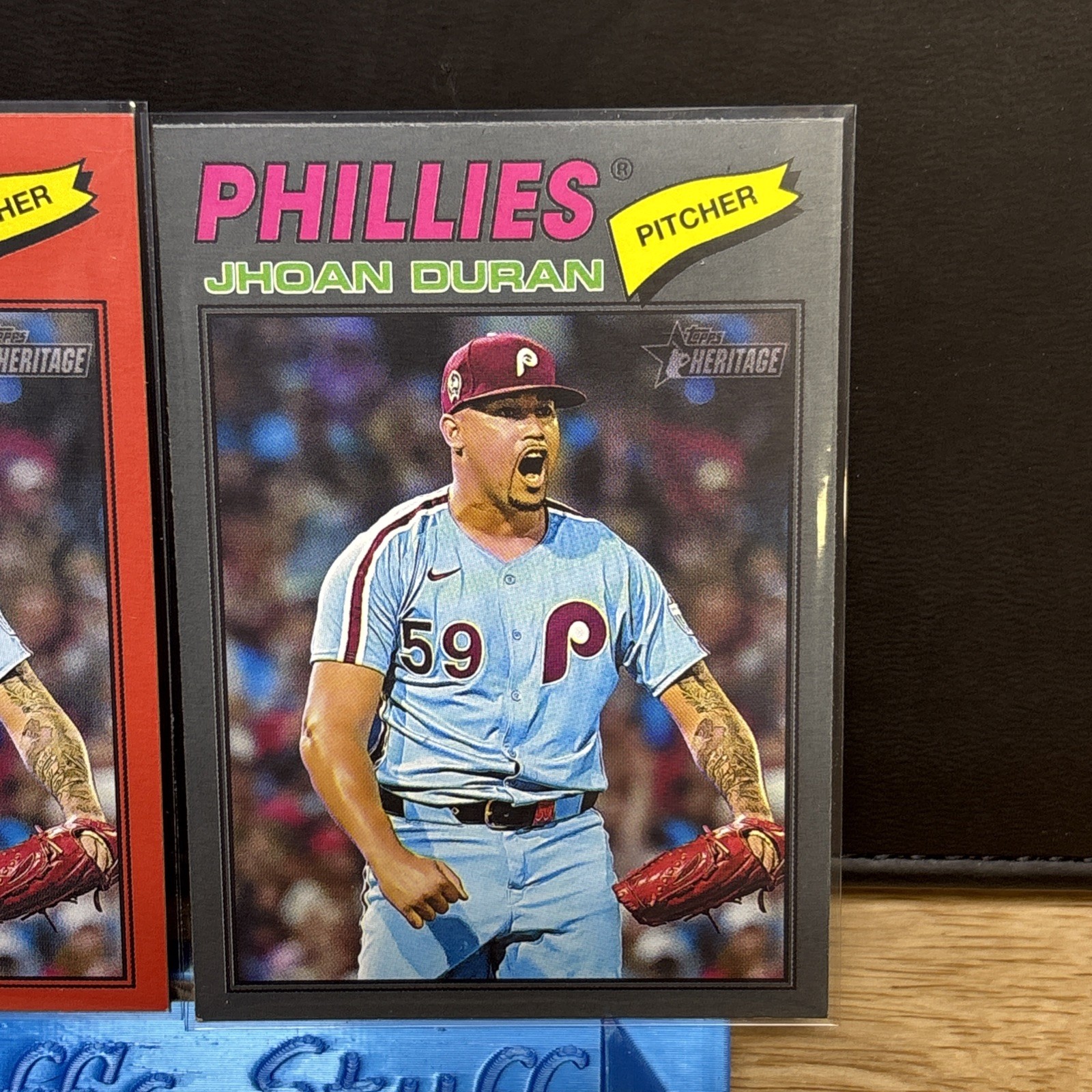 2026 Topps Heritage Red/Dark Grey Border SP Jhoan Duran #14