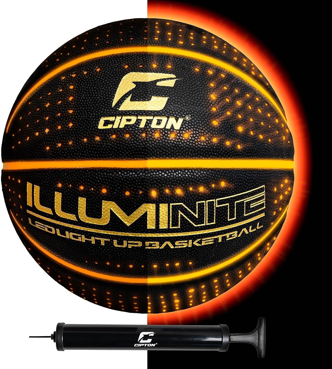 Glow In the Dark Microfiber Leather Official Size Basketball – 29.5 Inch