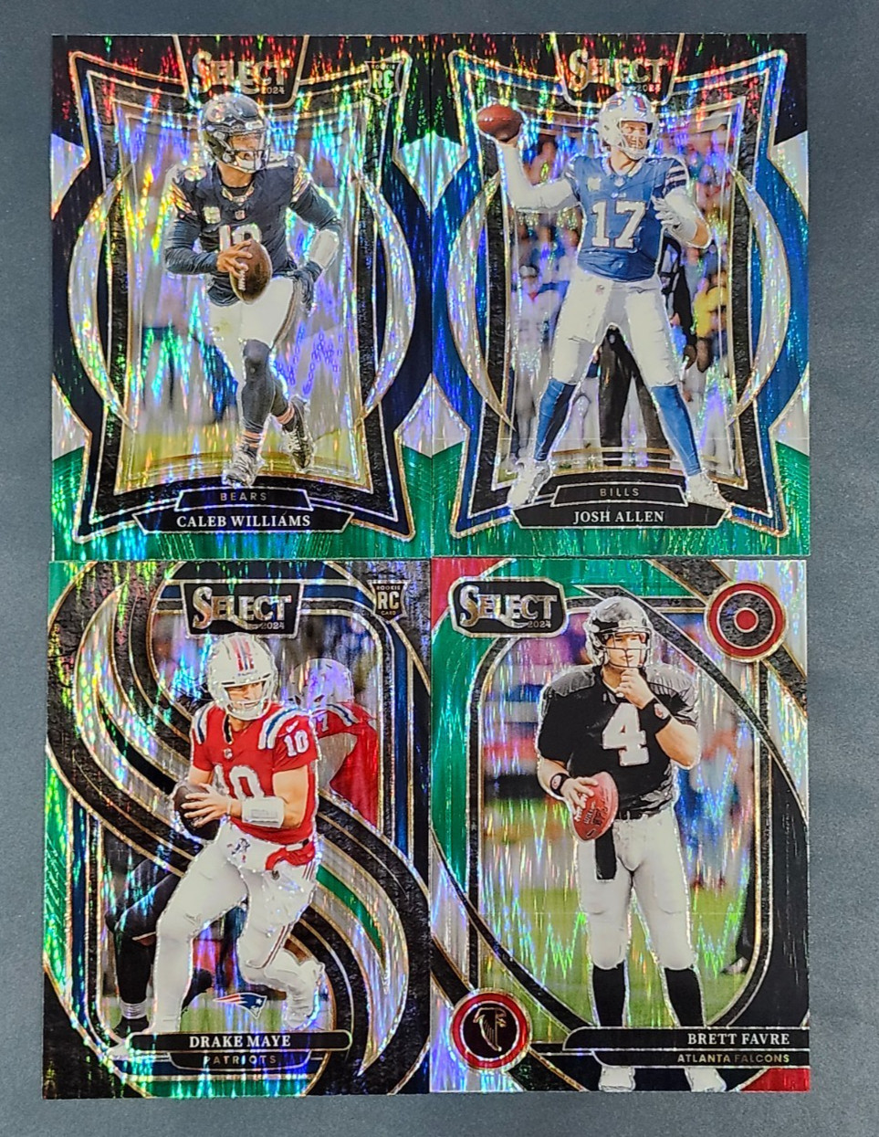 2024 Select Football BLACK AND GREEN SHOCK PRIZMS You Pick the Card – READ