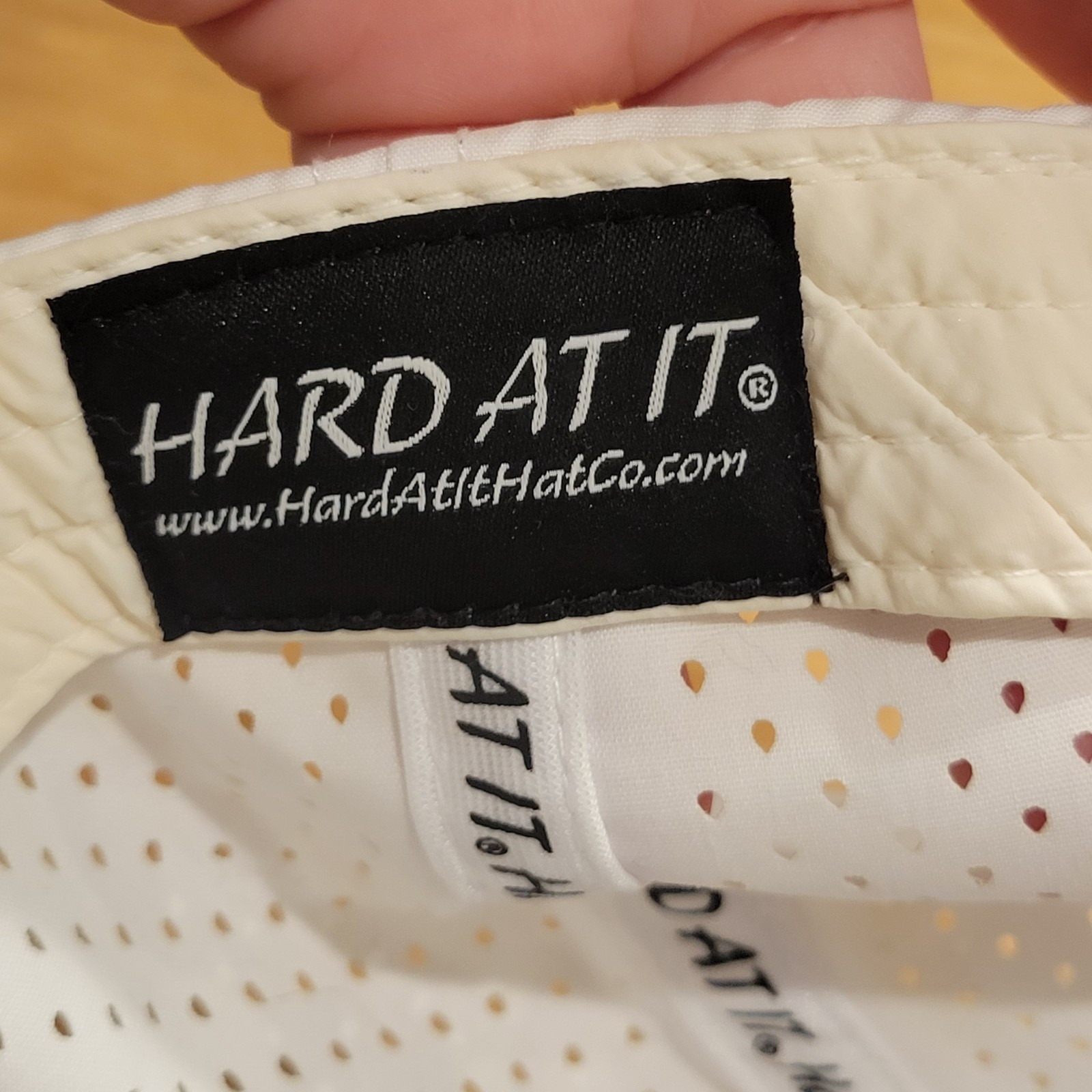 Norman Oklahoma Hard At It Panel Hat Snapback White PVC Patch One Size
