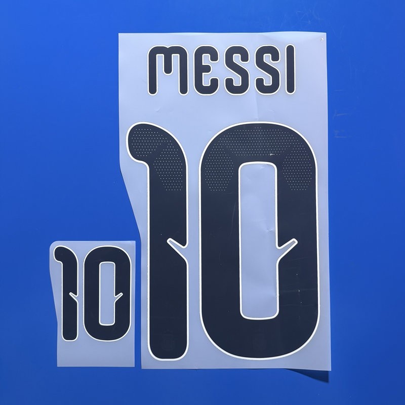 Messi 2026 Argentina player size nameset name number ID print