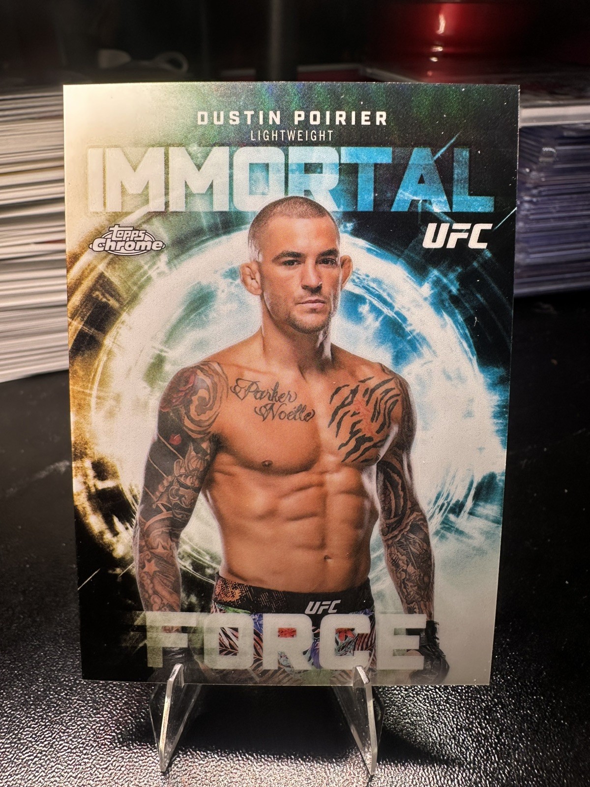 2026 Topps Chrome UFC Dustin Poirier Immortal Force SSP CASE HIT🔥 #IF-12 MMA