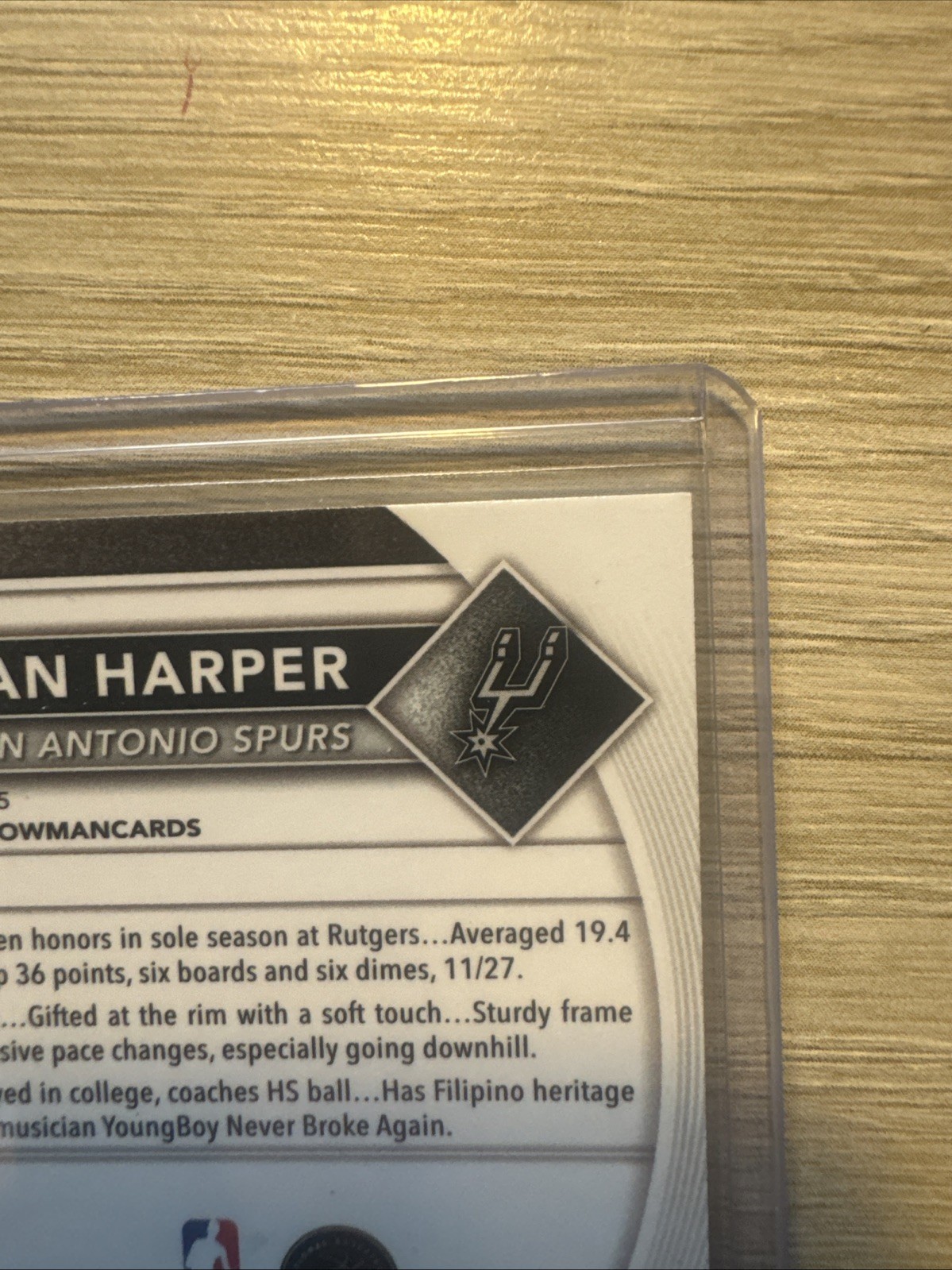 2025-26 Topps Bowman Chrome SP#/199 Fuschia Dylan Harper (RC) San Antonio Spurs