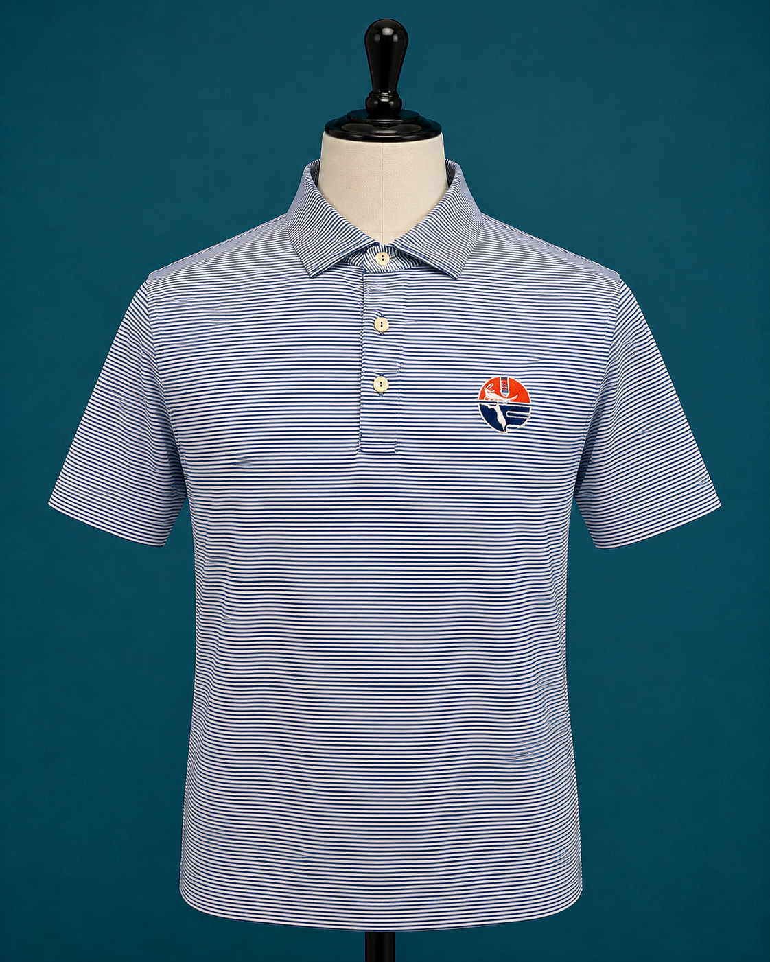 Peter Millar University of Florida Gators Striped Polo Shirt Mens Large NWT