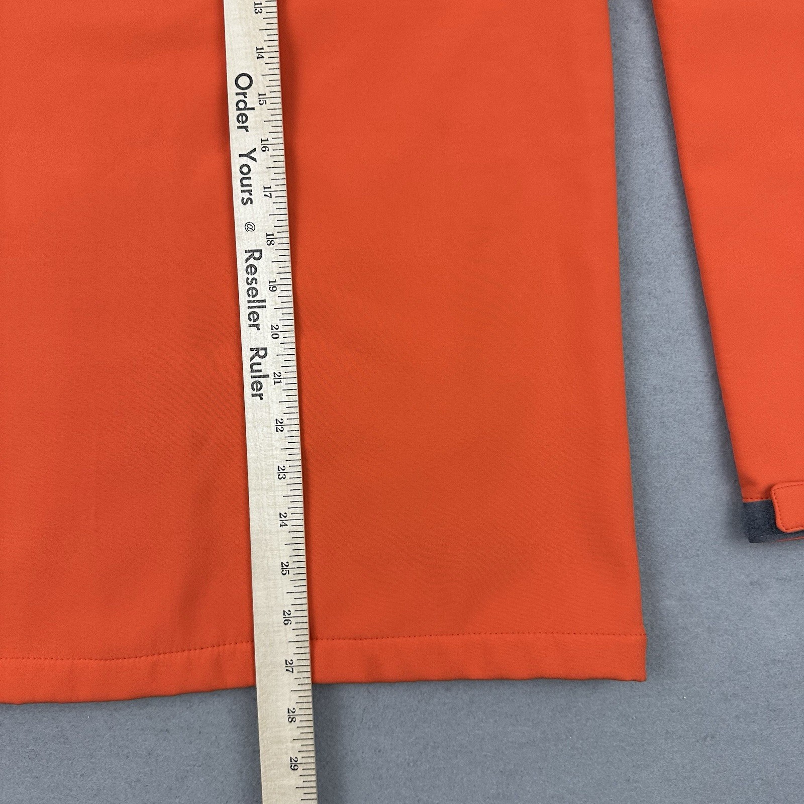 Syracuse Orange Jacket Men Small Orange Solid Full Zip Windbreaker Russell NCAA