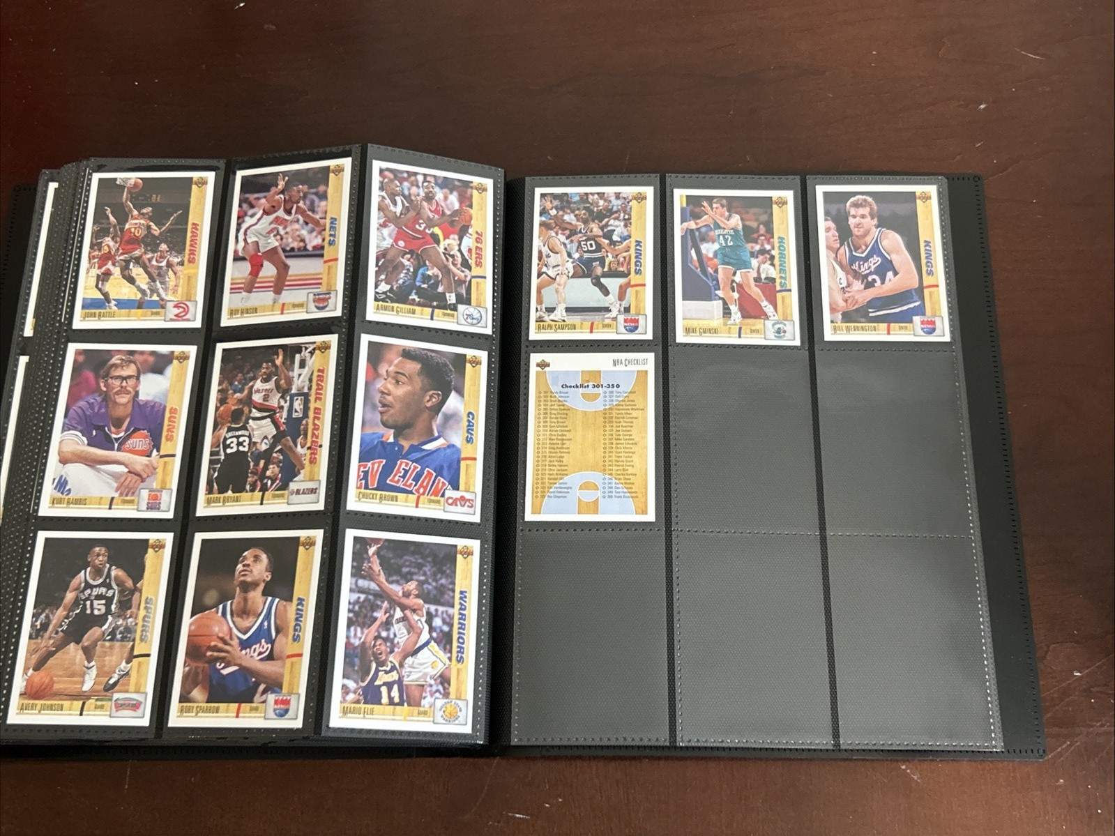 1991-92 Upper Deck Inaugural NBA Basketball Complete Set #1-400 w/ Binder