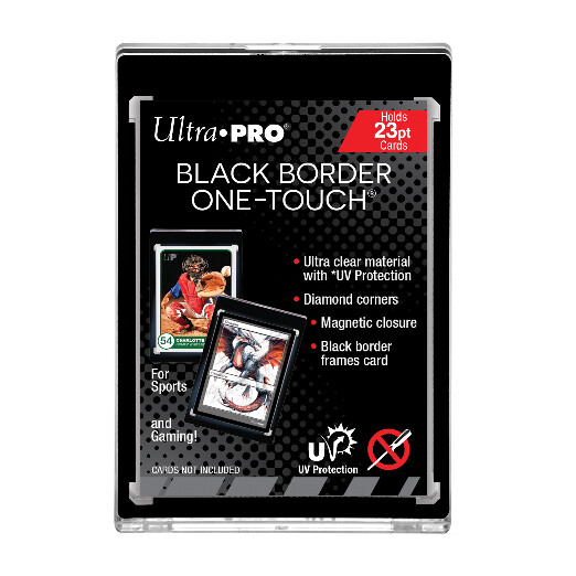 Ultra PRO 23PT Black Border UV ONE-TOUCH Trading & Gaming Card Magnetic Holder