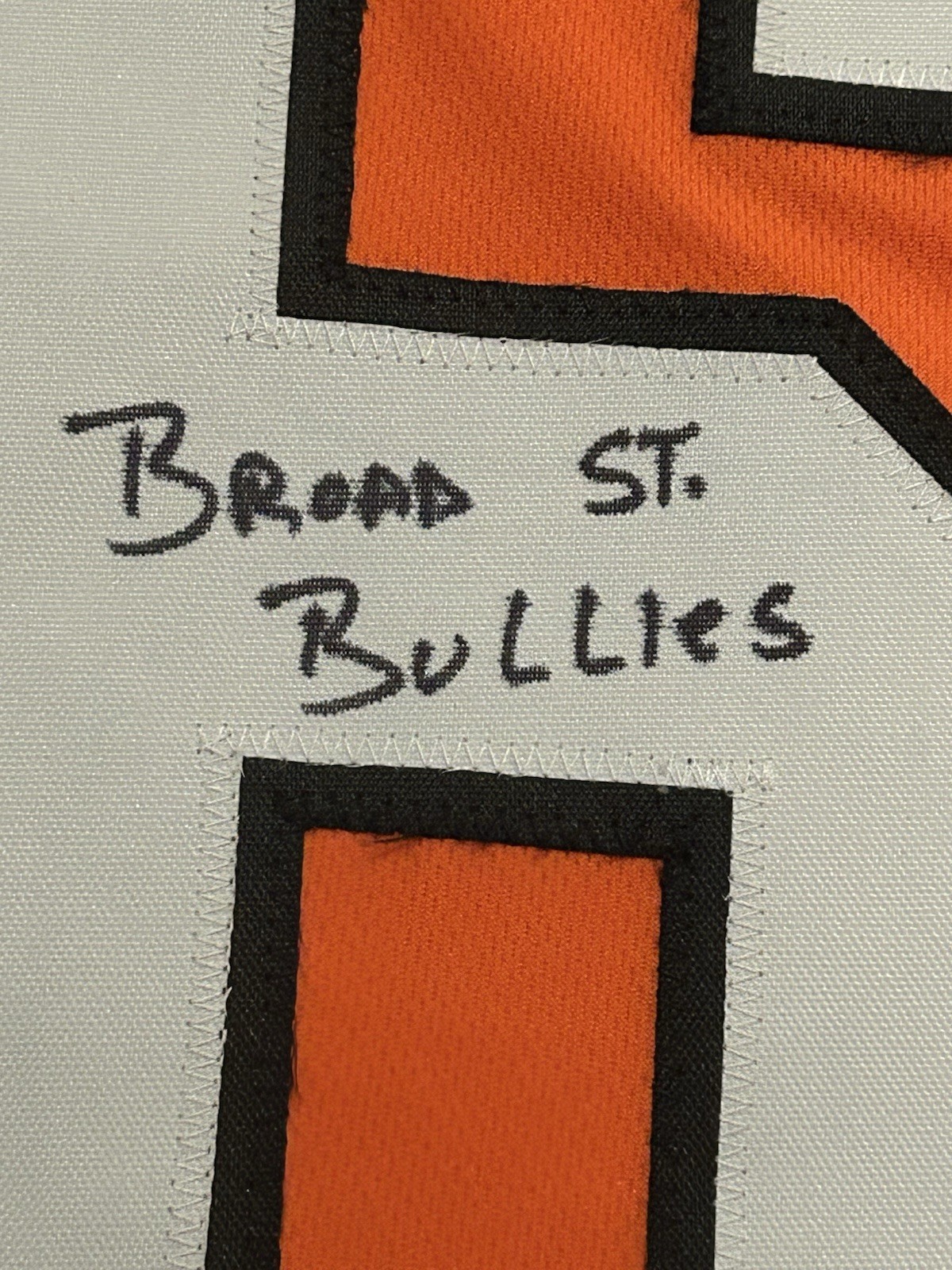 Bob Bobby Clarke Signed STAT Jersey JSA COA Philadelphia Flyers (3) Inscriptions