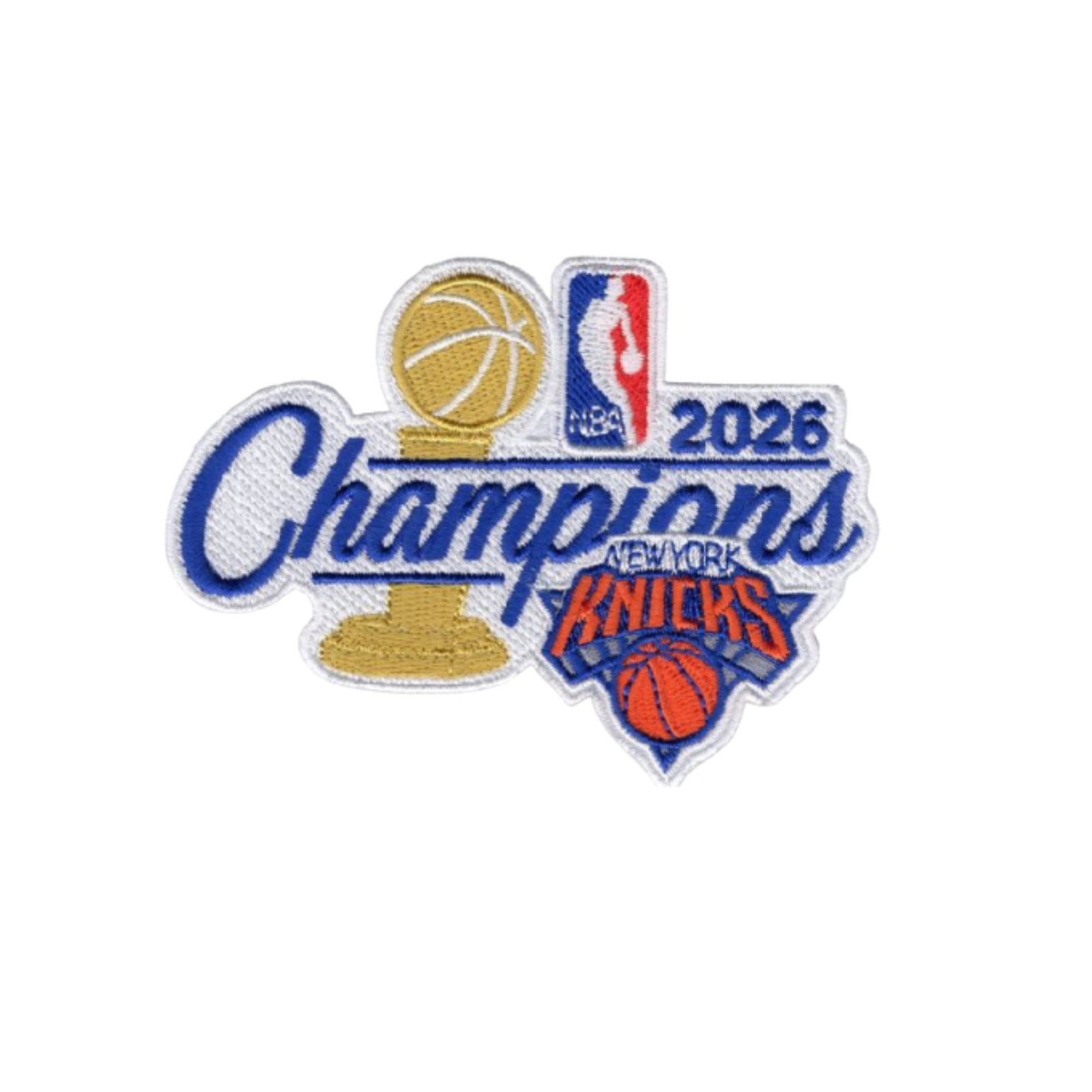 2026 NBA Finals Champions Knicks Patch Inch Iron on Sew on 4×3 Inch