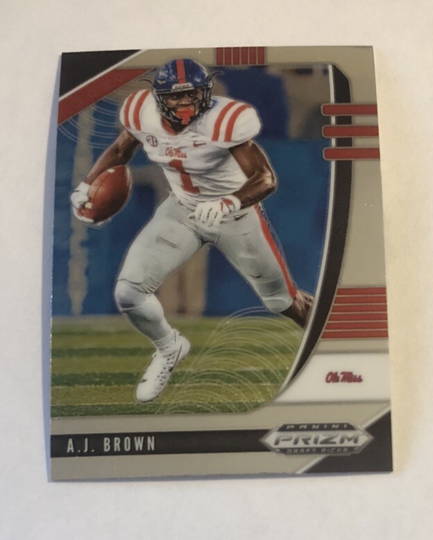A.J. Brown 2020 Panini Prizm Draft Picks #1 Ole Miss. Philadelphia Eagles