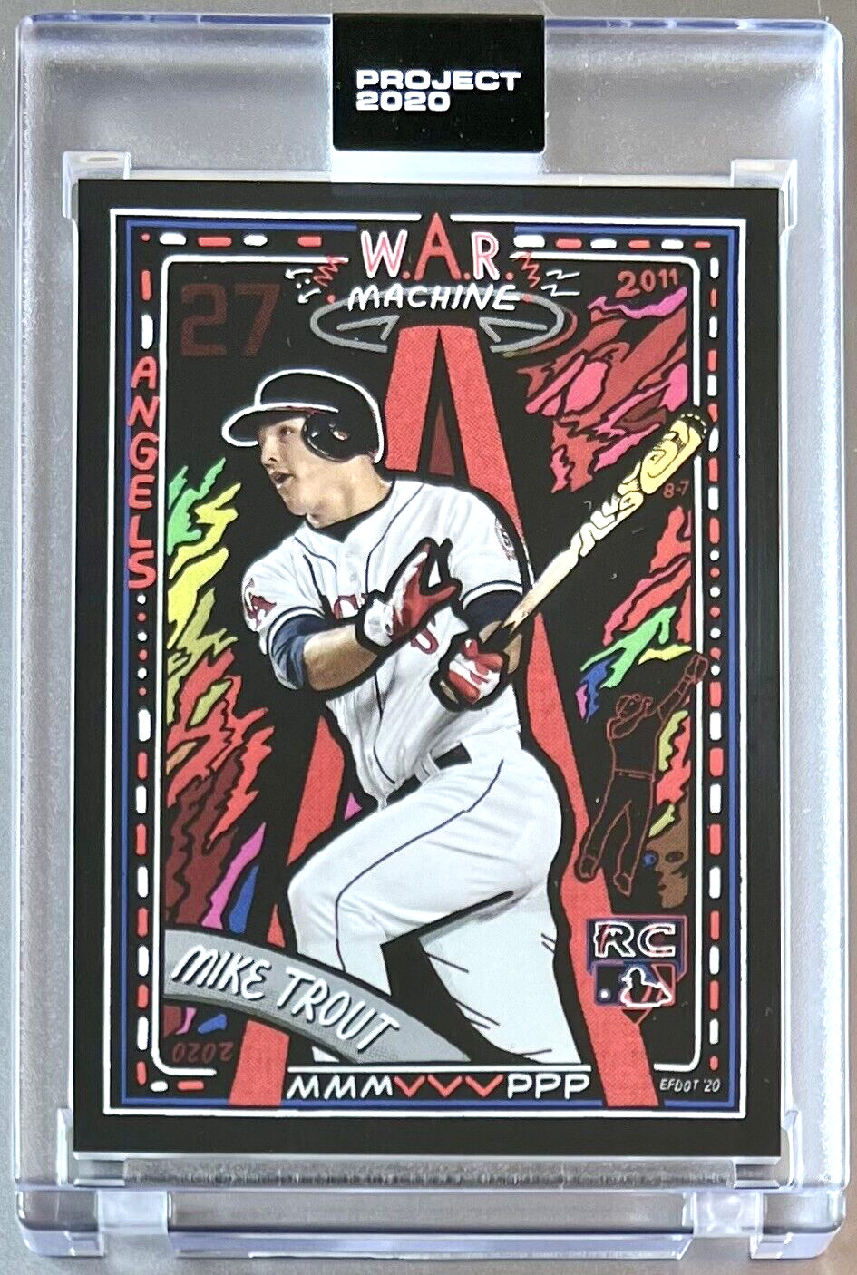 TOPPS PROJECT 2020 #227 MIKE TROUT by EFDOT 2011 ANGELS ** FREE SHIPPING