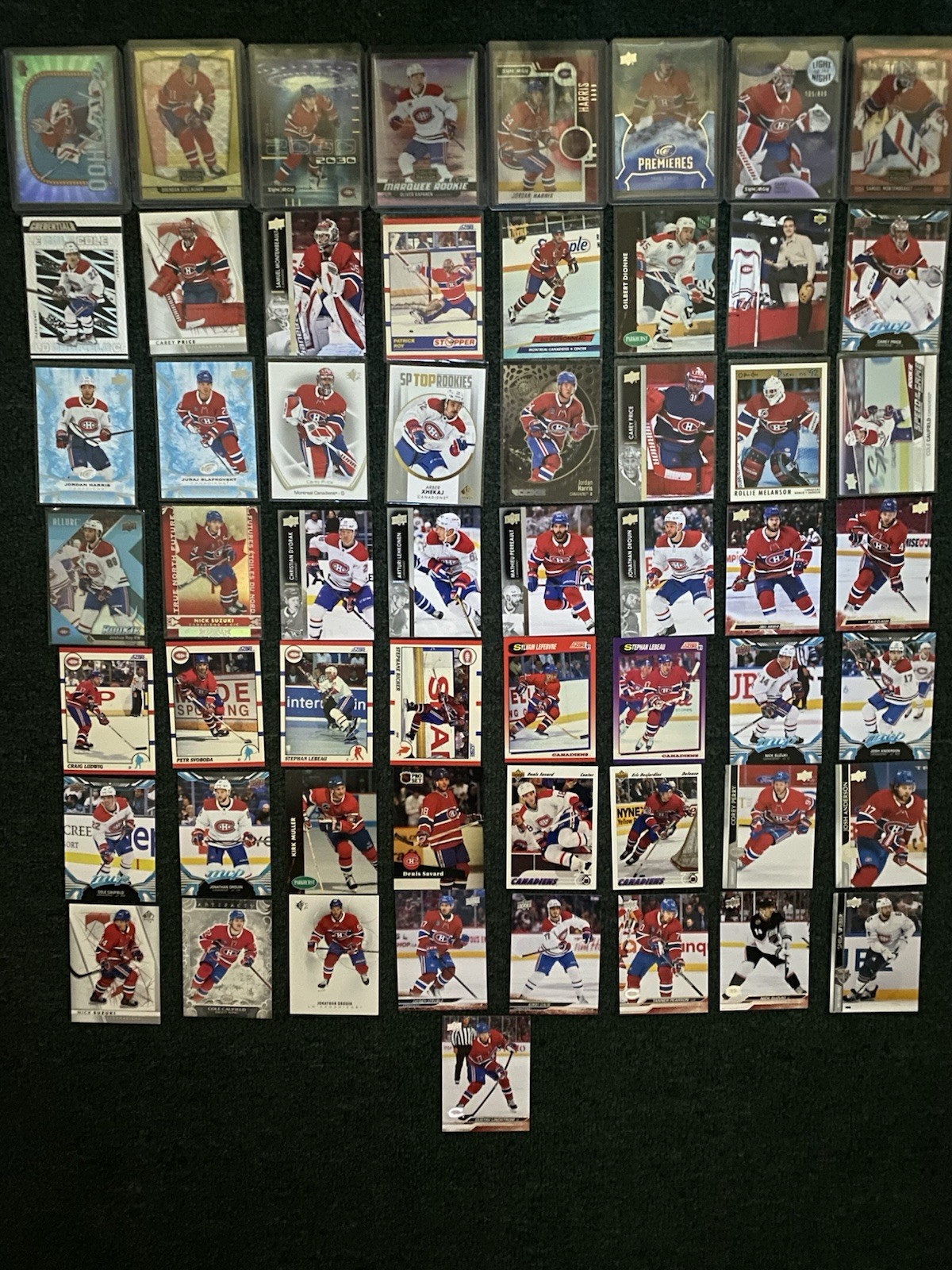 57 Card Lot NHL Montreal Canadiens Multiple Players/ Sets/ Years.