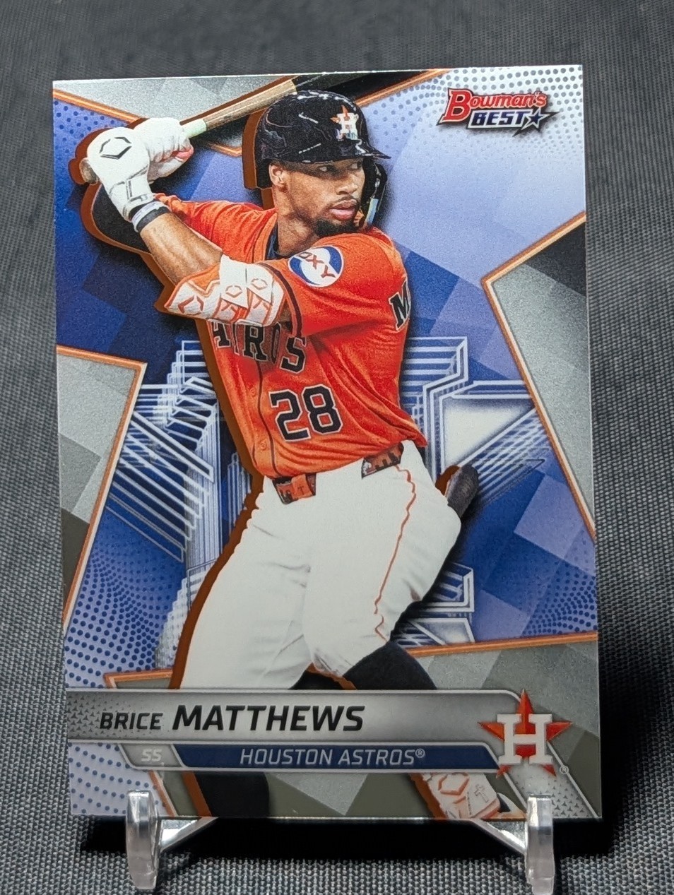 Brice Matthews Chrome Prospect Rookie RC 2025 Bowman’s Best Card #TP-18 Astros
