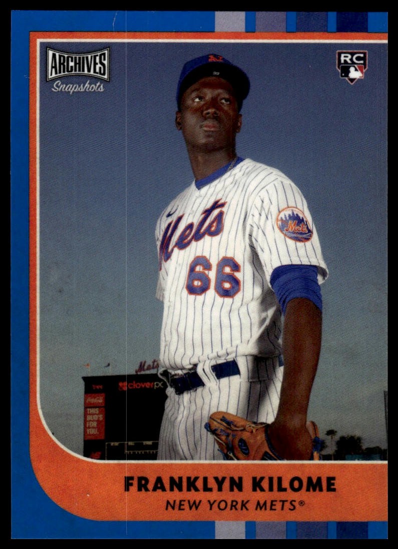 2021 Topps Archives Snapshots Franklyn Kilome #17 Blue Border 46/50