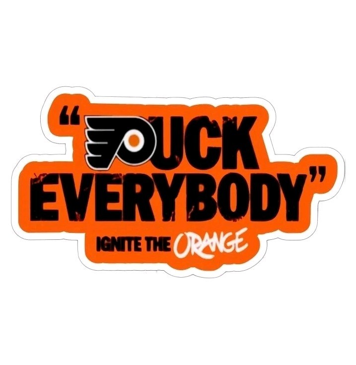 Philadelphia Flyers Sticker Ignite The Orange NHL Hockey Die Cut Laminated