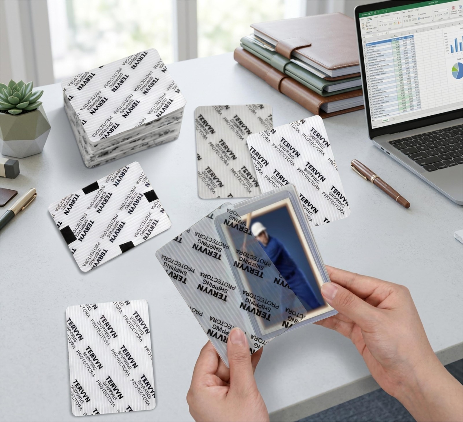 120 Pack Trading Card Shipping Protectors3.5″x4.5″, Translucent Premium Ultr…