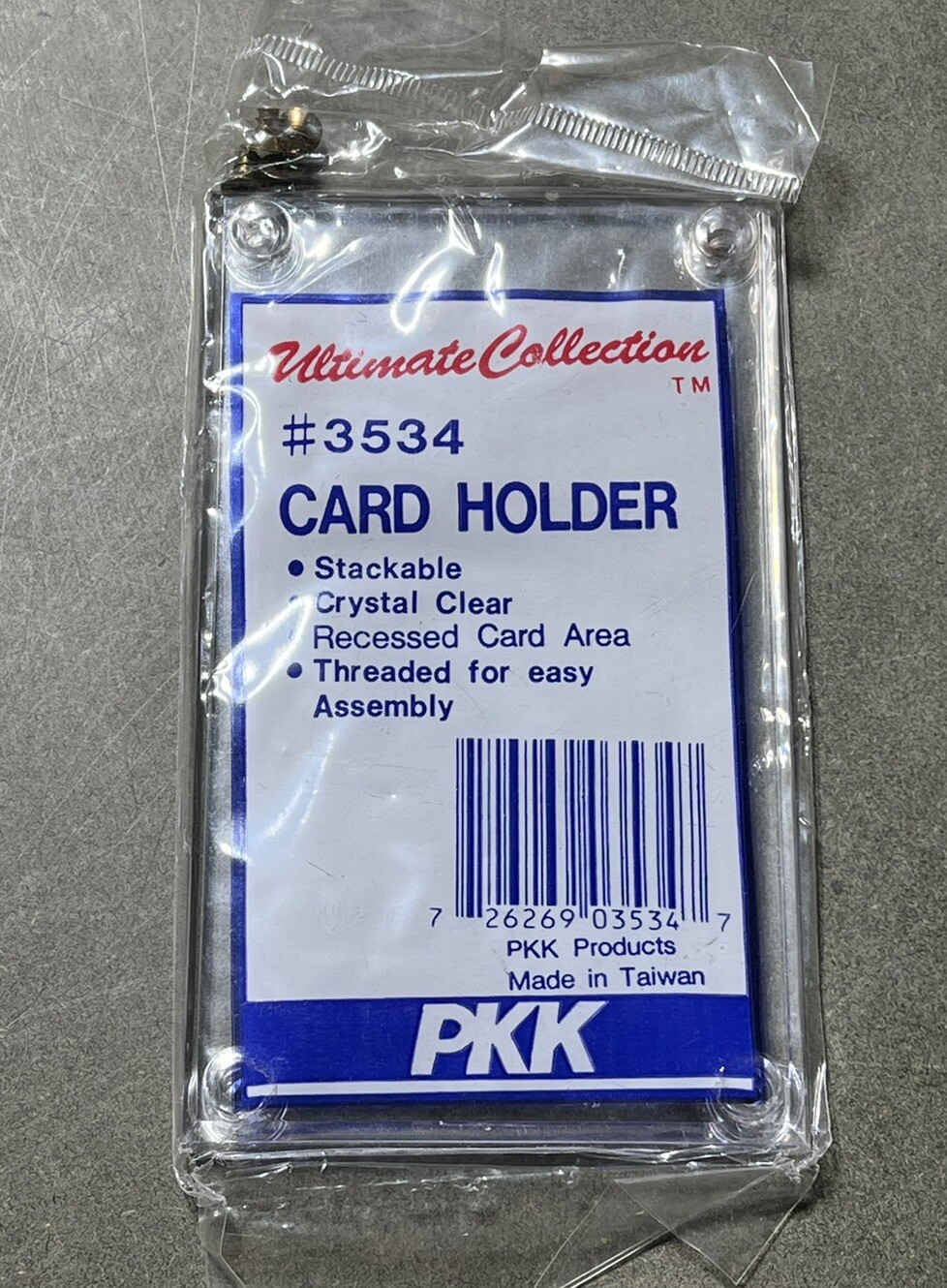 ULTIMATE COLLECTION CARD HOLDER RECESSED CARD AREA NEW #3534 Display PKK
