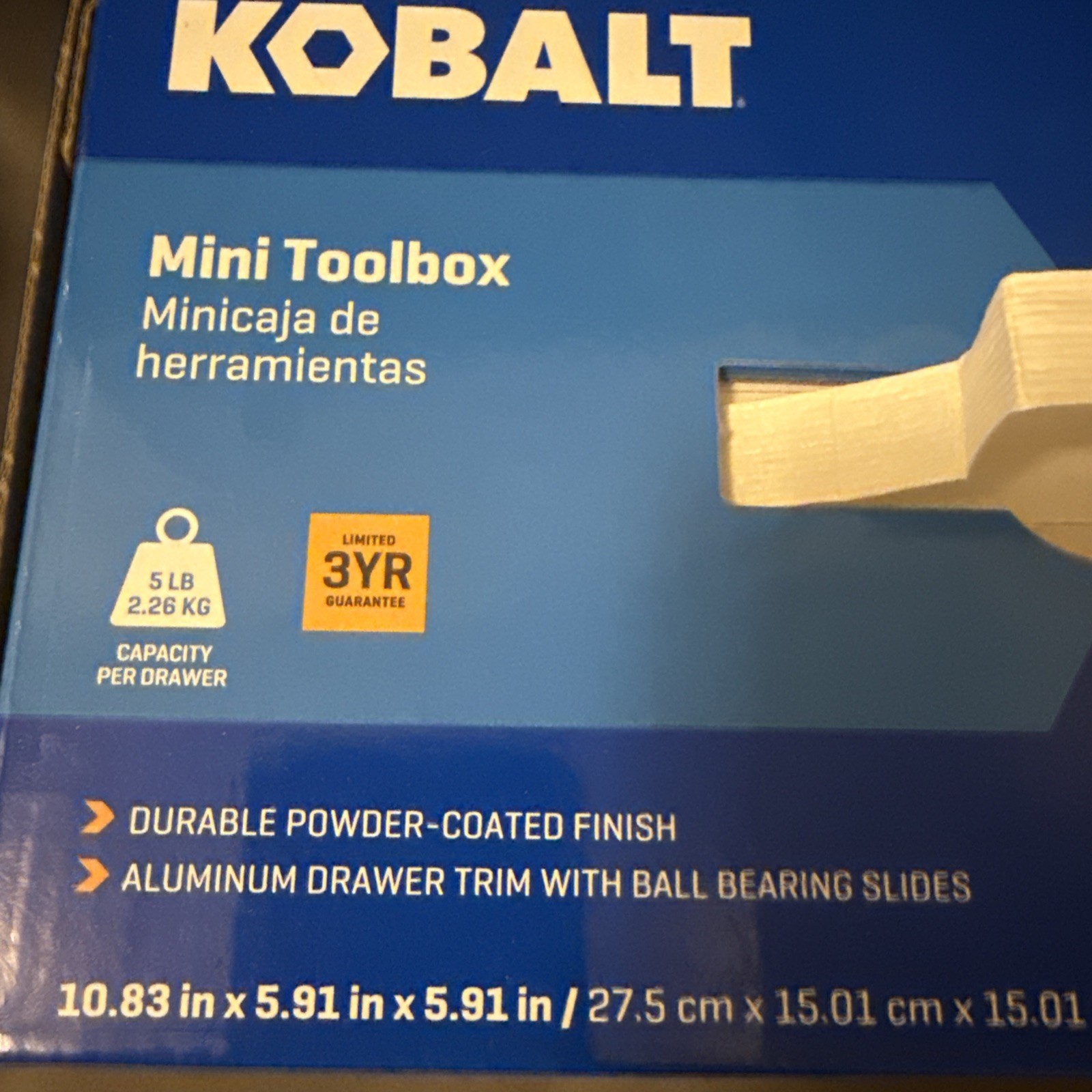 KOBALT NFL New Orleans Saints MINI TOOL BOX. 2 Drawer Hard To Find – Fathers Day