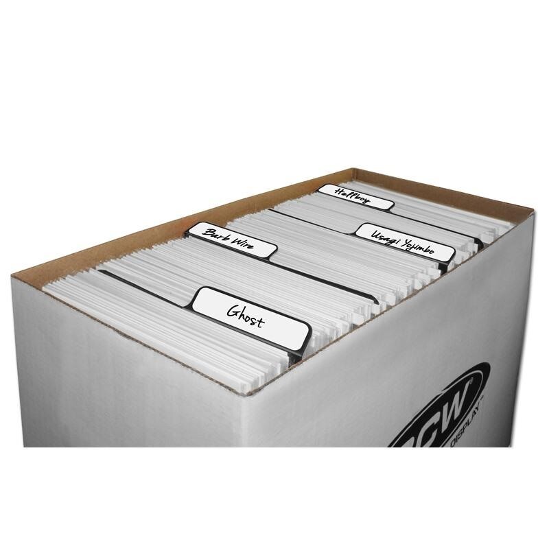 25 BCW Black Comic Book Plastic Dividers With Folding Write On Tab Free Shipping